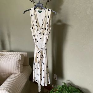 Ralph Lauren summer polka dot dress - size 10